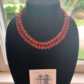 Red & Turquoise Necklace by Ridge Creations item