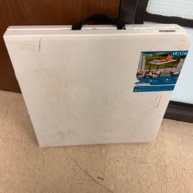 LIFETIME Adjustable Height Folding Table, Indoor/Outdoor, 4- item