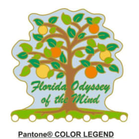 1 Orange Tree Charm Holder Pin item