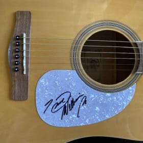 Hank Williams Jr. Signed Acoustic Guitar item
