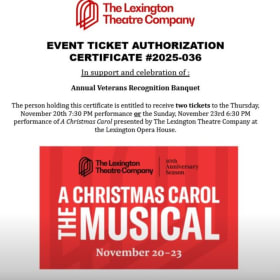 A Christmas Carol — Two Tickets (Lexington Opera House) item