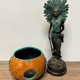 Statue and Gourd Bowl item