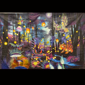 Large Alebrijes Mural on Canvas 9'x12' item