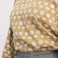Swahlee Chrysanthemum Block Print Top item