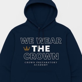 We Wear the Crown (Navy blue hoodie) item