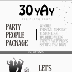 30 YAY 360 Degree Photo Booth Rental item