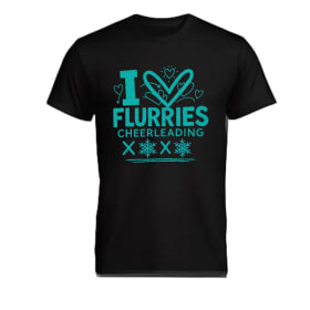 Flurries “I Love Flurries Cheerleading” T Shirt item