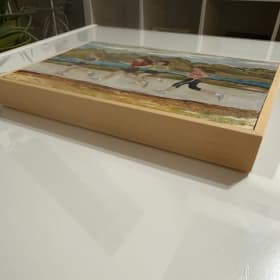 Oil Painting on Wood - "Morning Run" - Shelly Atkinson item