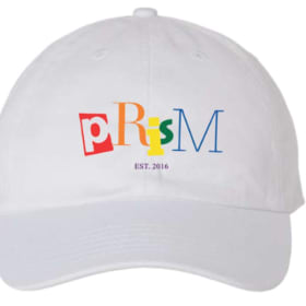 Letterpress PRISM Pride Dad Hat (White) item