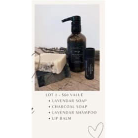 Lavender Soap and Shampoo, Charcoal Soap and Lip Balm item
