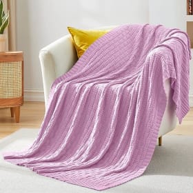 TREELY Cable Throw Blanket item