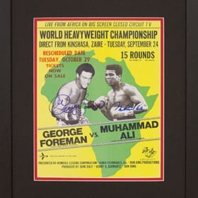 Muhammad Ali vs. George Foreman 11x17 Fight Poster item