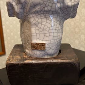 Ceramic laughing Buddha item