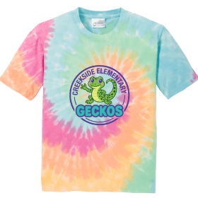 Youth Short Sleeve Tie-Dye Tee - Gecko Logo item