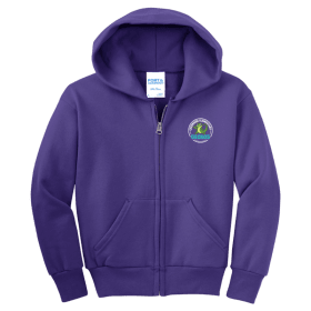 Youth Core Fleece Full-Zip Hooded Sweatshirt - Gecko Logo item