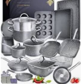 12 - Home Hero - 17 Piece Granite Cookware Set item