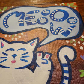 "Peaceful Meow" Painting item