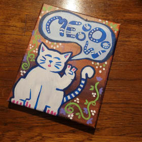 "Peaceful Meow" Painting item