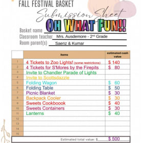 Ausdemore's class Oh What Fun Basket item