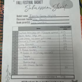 Borin's Class Family Game Night Basket item