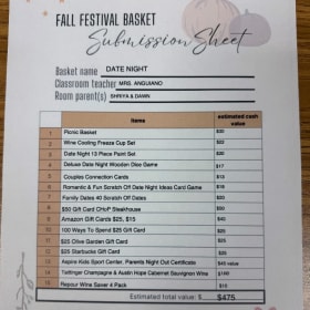 Anguiano's Class Date Night Basket item