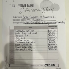 Huggins From Sunrise to Sunset Basket item