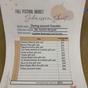 Troutner's Class Dining Around Chandler Basket item