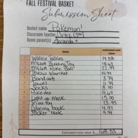 Ortiz 5th Grade Pokemon item