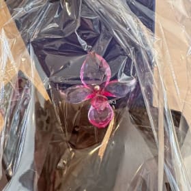 Vintage Swarovski Fuschia Rain item