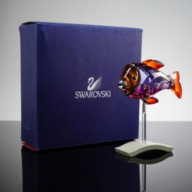 Set of 2 Swarovski Small Fish Figurines item