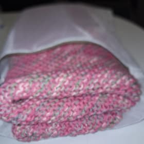 Knit blanket item