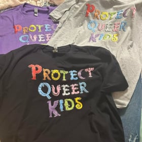 Protect Queer Kids Tee - Purple item