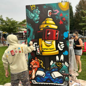 Soak - Original Street Art - Spray Paint on Plywood item