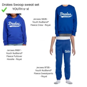 Item #1:YOUTH Sweat Suit-TOP- HOODIE item