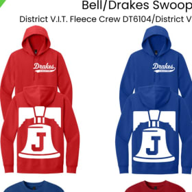 Item# 13: ADULT Bell/Drakes Swoop HOODIE item