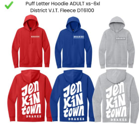 Item#I6: ADULT Puff Letter Drakes item