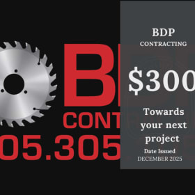$300 BDP Contracting Gift Card item