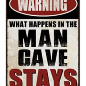 107 - Man Cave Metal Sign item