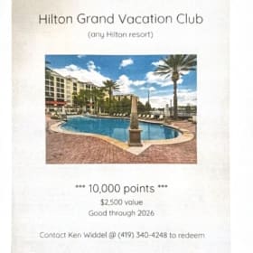 Hilton Grand Vacation Club Points item