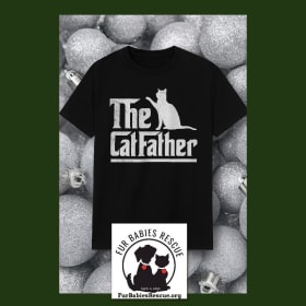 XXL Mens Black SS: The Cat Father item