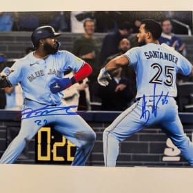 205 - Vladdy Silver Slugger Bobblehead & signed photo item