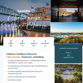 Chattanooga Southern Charm, 2 guest, 3 nights, 1Bed, 1Bath item
