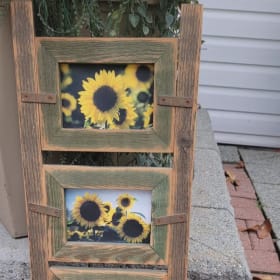 Item #13 - Rustic Sunflower Photo Frame & Custom Artwork item