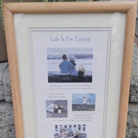 Item #29 - Life is for Living Wall Decor item