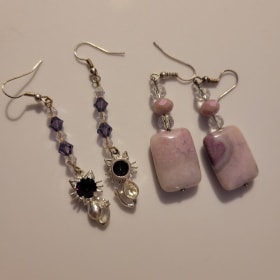 Purple Earrings Set item