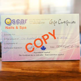 Oscar Nails Gift Certificate item