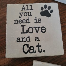 Ceramic Cat Theme Coasters item