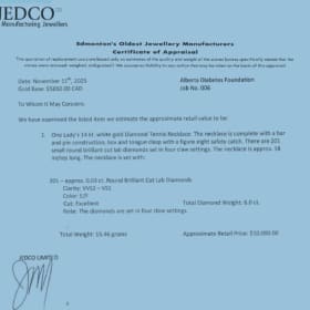 14K White Gold - Diamond Tennis Necklace item