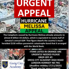 JAMAICA HURRICANE MELISSA APPEAL item