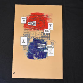 Signed Artist Print of G-Fund Vambrace by Douglas Kearney item